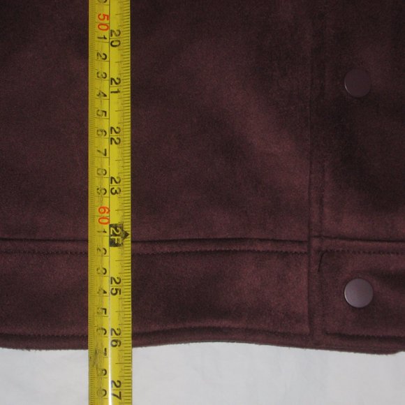 ROBERT GRAHAM Vegan Suede Trucker Jacket Men’s Size 2XL Mahogany RGF23R77 - Picture 4 of 11